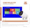 New HY300 4K Mini Game Console Projector: Portable, Interactive Family Entertainment with Wireless Controller