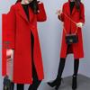 Korean Style Mid-Length Loose Woolen Coat - 2025 Trend, Autumn Winter, Plus Size, Thickened Women's Outerwear