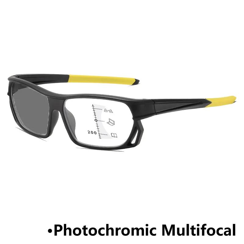 Blue Light Protection Glasses For Far And Near Distances Sports Photochromic Multifocal Reading Glasses Hd Presbyopia Glasses
