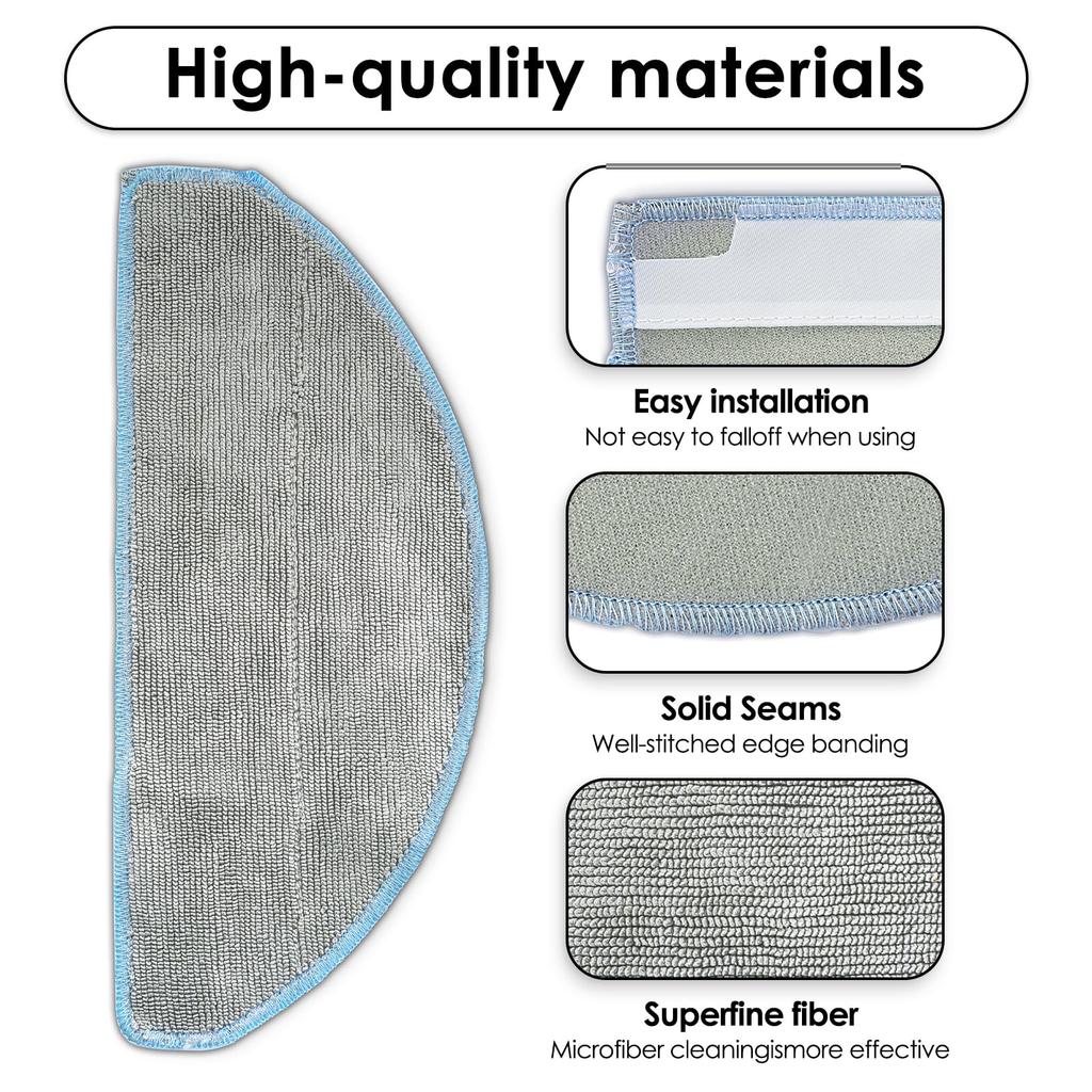 Mop Pads for Roomba Combo Essential iRobot Roomba Vacuum 2 Roomba Robot Vacuum Mop iRobot Roomba 105 iRobot Roomba Vac Robot and Mop Cloths (3-Pack)