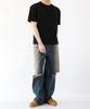 HARRISON Standard Plain Round Short Sleeve T-Shirt Ha-1030 Har1002 Black