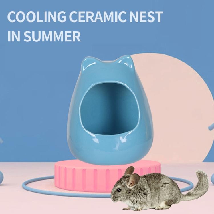 Hamster Summer Nest Small Pet Ceramic Cooling House Indoor Outdoor Pet Bed Nest