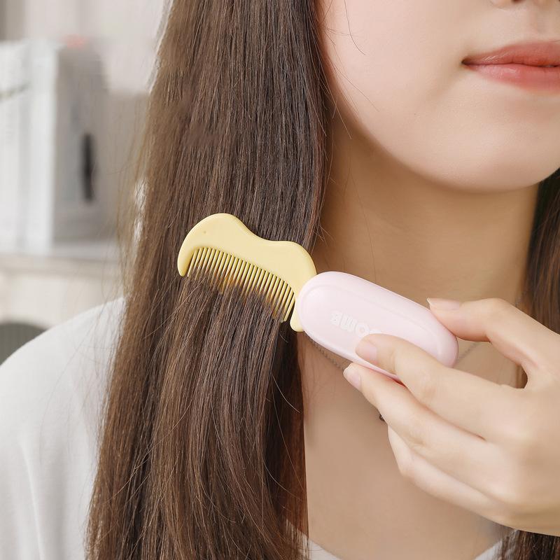 Foldable Massage Hair Comb Anti Static Hairdressing Personality Hairpin Portable Travel Hair Comb Brush Women Styling Accessory