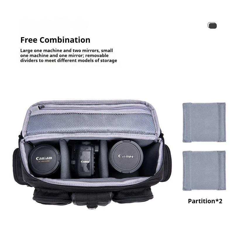 SLR Camera Bag Men'S Fanny Pack Micro-Single Portable Professional Camera Bag Crossbody Waterproof Storage Bag