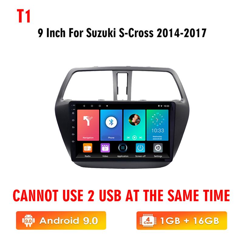 Icreative Android автомобильный радиоплеер DSP GPS навигация WIFI Carplay стерео автоматический руль для Suzuki S Cross 2014-2017