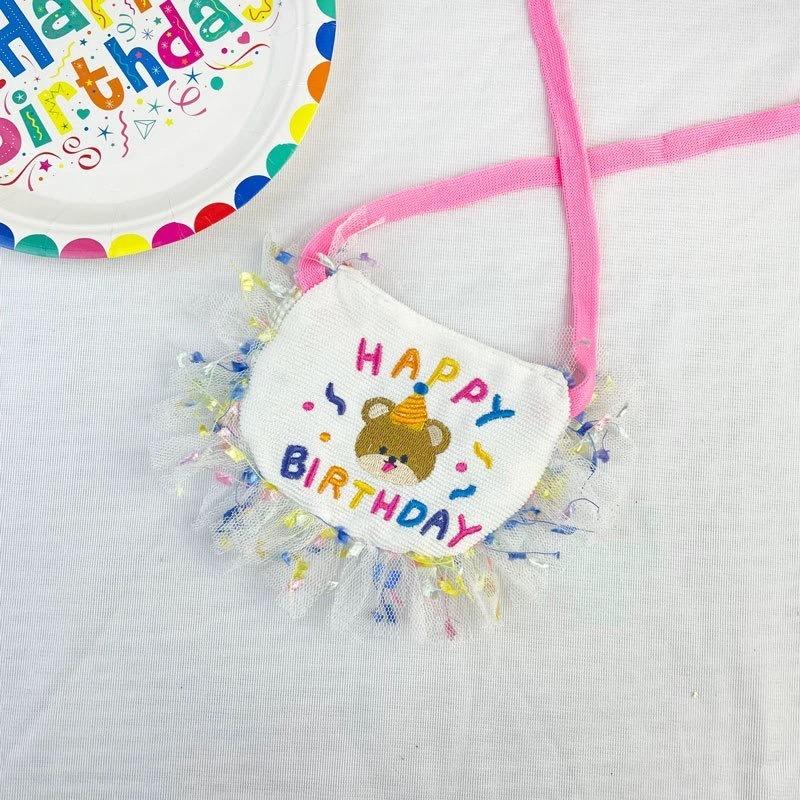 Cat and Dog Birthday Party with Lace Hats, Neckties Set, Cat and Dog Coats, Water Towels, Pet Accessories