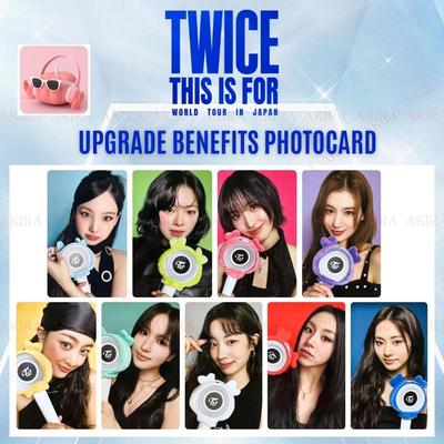TWICE C'EST POUR LA TOURNEE MONDIALE AU JAPON AVANTAGES DE LA MISE À NIVEAU CARTE PHOTO OFFICIELLE