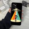 Cartoon Space Alien UFO Case For Samsung Galaxy A56 A36 A16 A33 A13 A23 A52 A32 A12 A54 A34 A14 A53 A15 A35 A55 A17