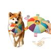Non-Toxic Funny Rainbow Plush Flying Saucer Dog Toys Outdoor Interactive Training Games Chew Toy Pets Flying Discs Toys Dog Accessories