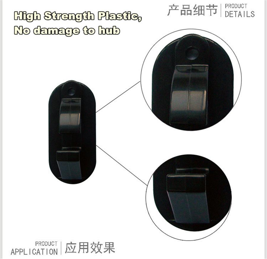 Universal 10pcs Plastic Tire Wheel RIM Hub Hook Wheel Shop Display Stand Rack Wall Mounted Hanging Hook With 24Sets Expansion screws