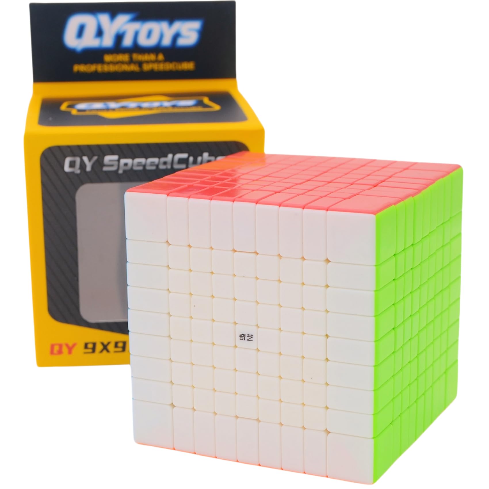 Bucubke QY 9x9 Безнаклеек Кубик Рубика, Оригинальный Кубик Рубика QY 9x9x9, Головоломка-Кубик 75 мм