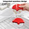 Durable Cheese Cutting Blade Stainless Steel Pizza Cutter Wheel Pastry Dough Slicer Tool for Crusts Easy Grip Baking Pie Pastries Pancake Ergonomic