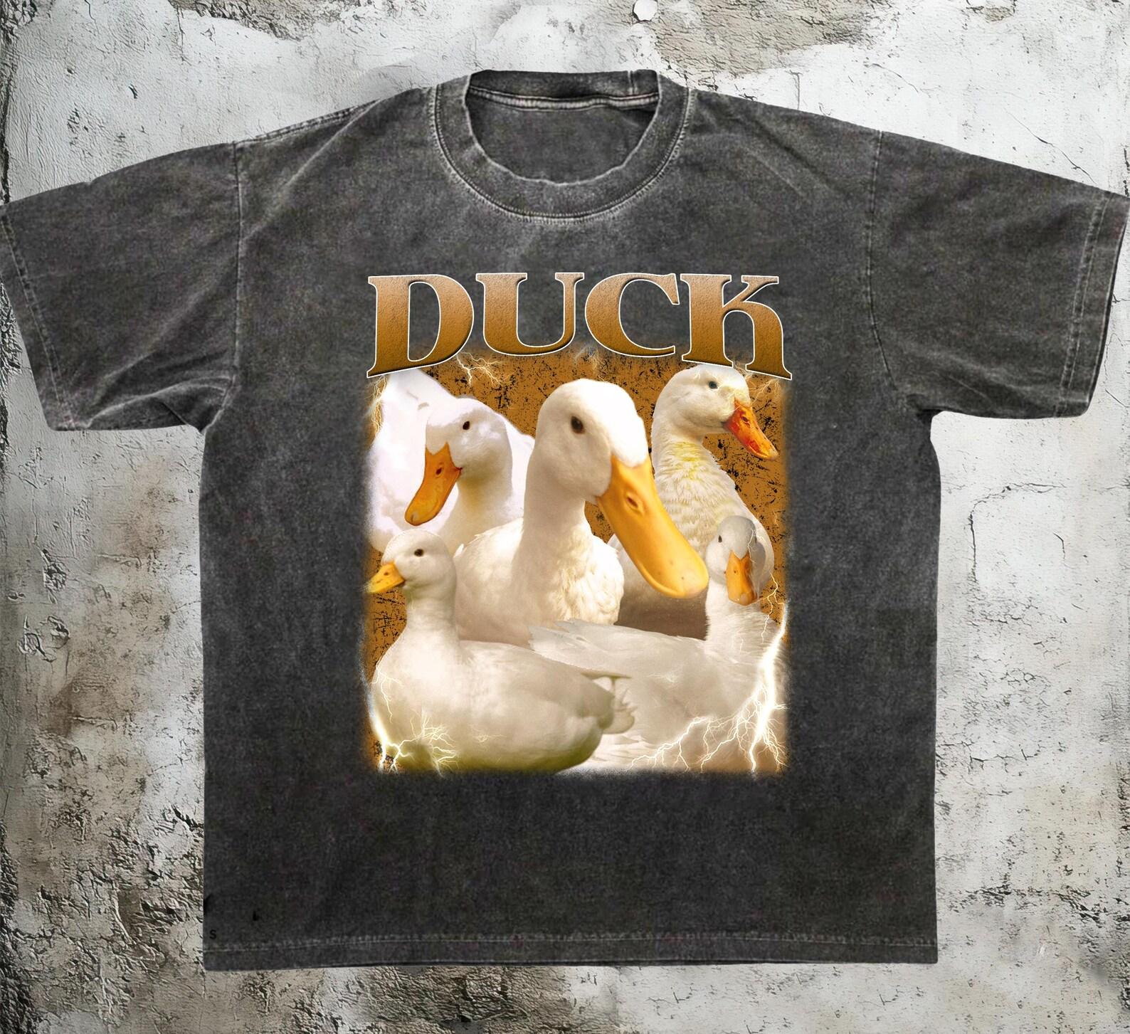 Vintage Duck Graphic T-Shirt, Duck Lover Gift, Funny Bird Shirt S