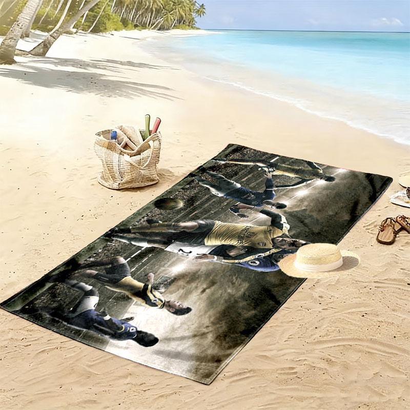 Arsenal Football Team Print Beach Towel, Large Soft Quick Dry Towel for Beach Camping Swimming