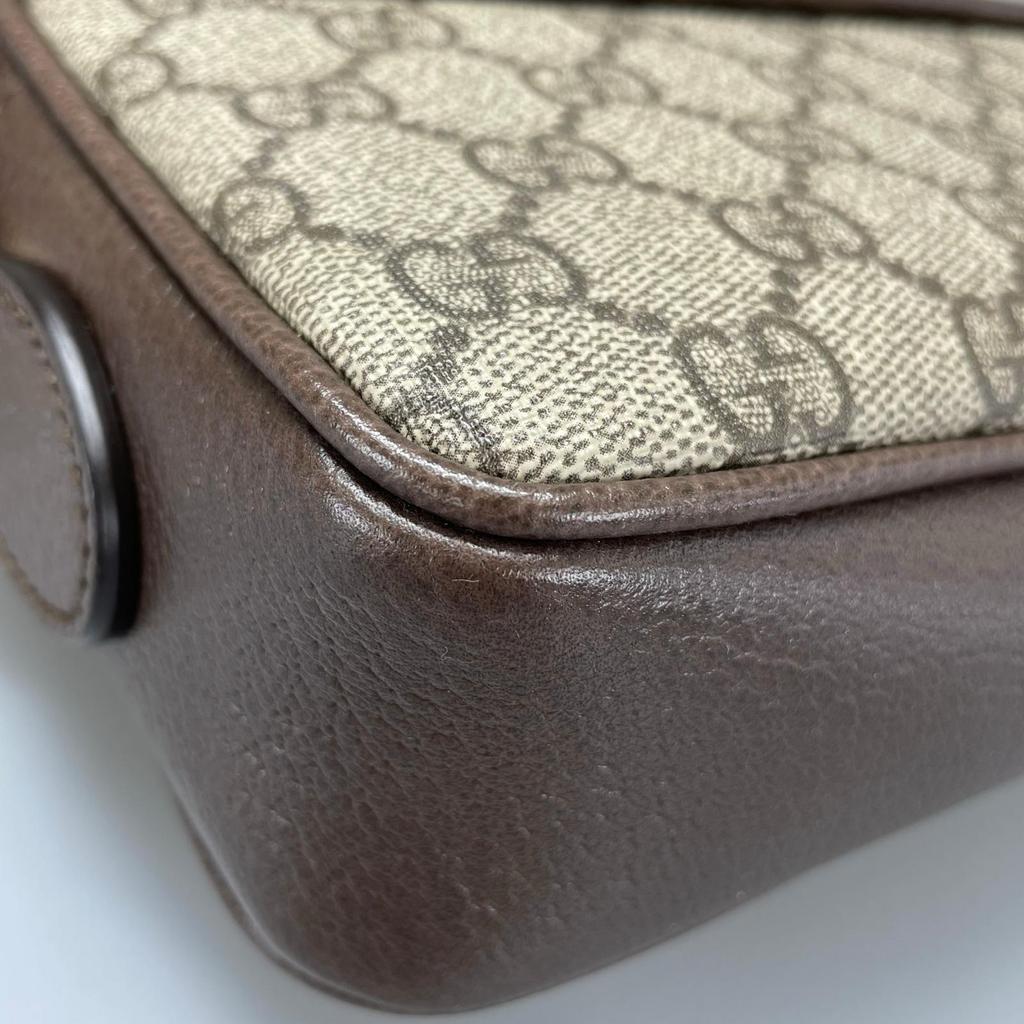 Gucci GG Supreme Shelly Line 772239 Shoulder Bag Brown Women Used