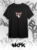 Übergroßer Gothic-Stil, Alt-Y2K, Abfluss, Lamm-T-Shirt
