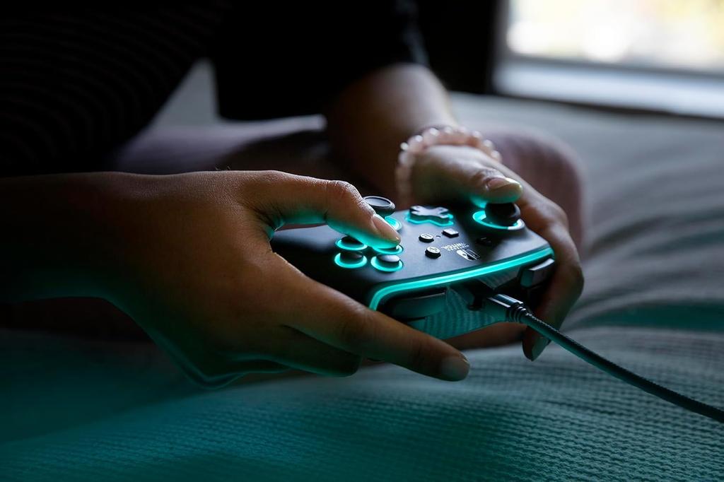 PowerA Spectra Enhanced Wired Controller for Nintendo Switch Black Year Licensed Original PC Smartphone Wallpaper Due To Expiry Date - [2 Warranty]