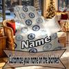 Custom Name Personalized football club F.C Print Blankets, Home Decor, Bedroom, Sofa, Camping, Couch, Gifts for Birthday Christmas