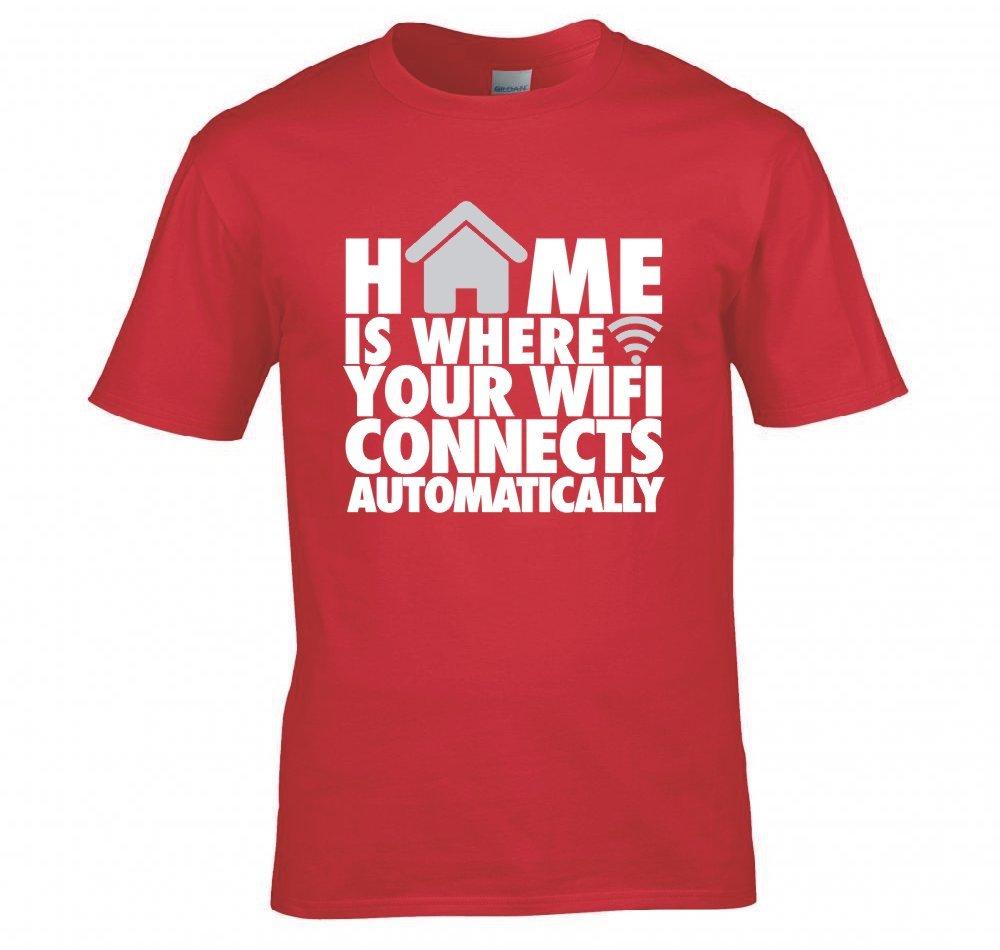 Home Is Where Your Wifi Connects Automatically T Shirt New 2XL