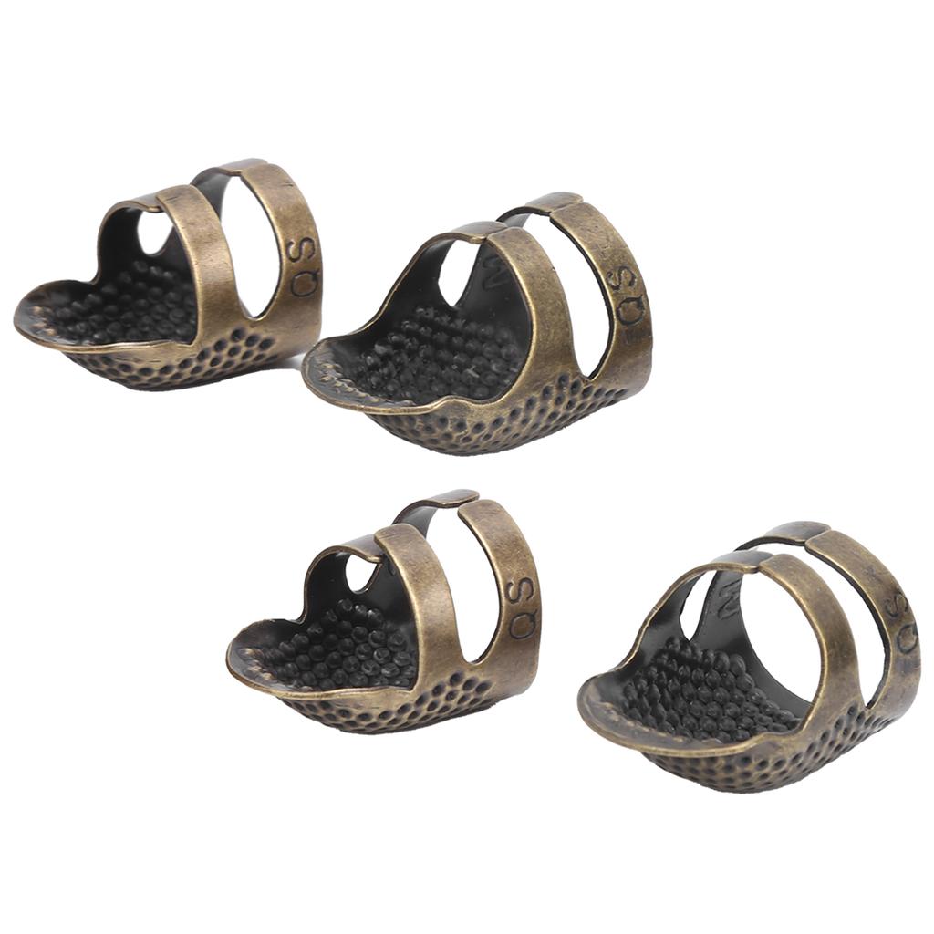 Naparstek do szycia Miedziany wielokrotnego użytku Wytrzymały metalowy ochraniacz palców do szycia Retro Praca ręczna 015