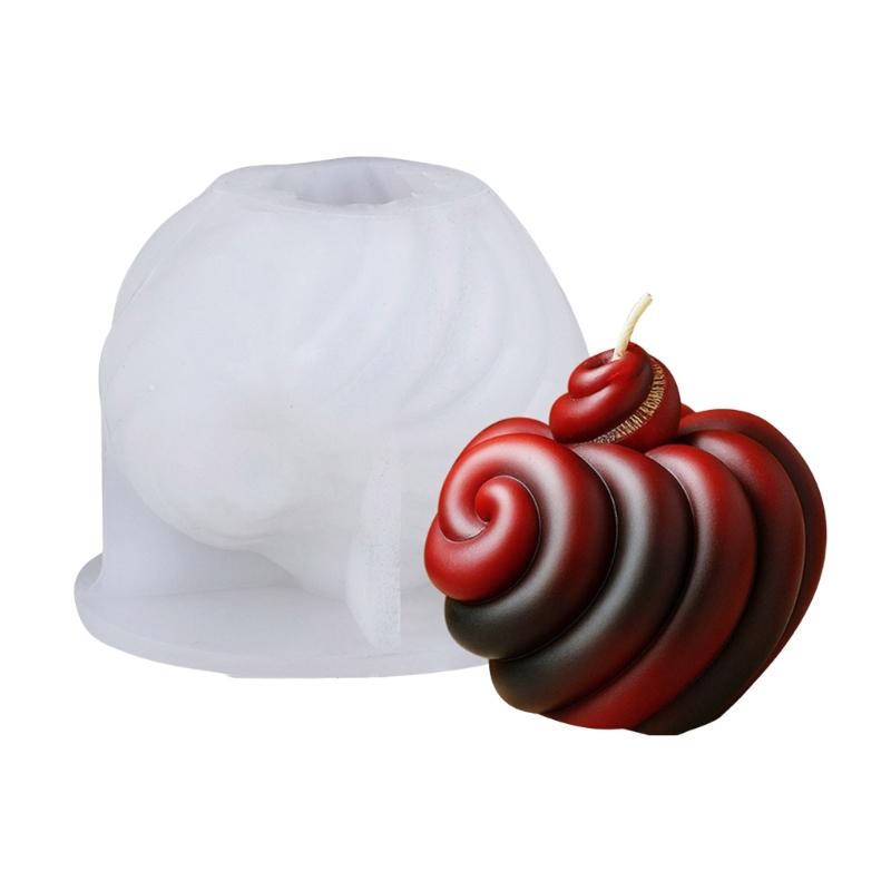 

Striped Heart Shape Silicone Soap Molds Silicone Candle Molds for Epoxy Resin Making Candle Soap Wedding Home Decoration