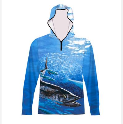 Sonnenschutzanzug für Herren, atmungsaktiver Sonnenschutzanzug für Outdoor-Angeljacke, Angelanzug für Herren, Angelanzug mit Kapuze