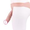 FAAK Strap-On Hollow Big Dildo Silicone Cock Enlarge Wearable Penis Panties Adult Sex Toys for Male Delay Ejaculation