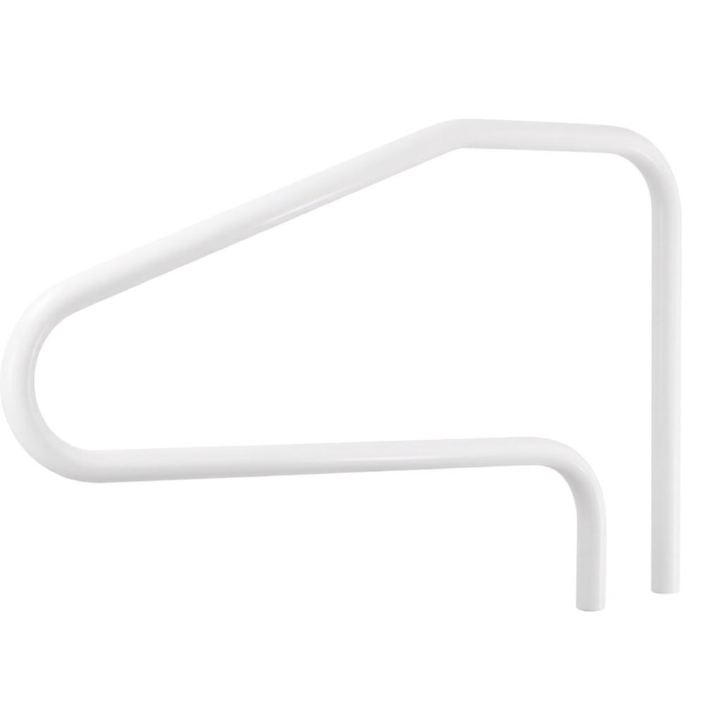 Pool Rail, 122 x 81.3 cm Pool Handrail, 100kg Load Capacity Heavy Duty Stainless Steel Swimming Handrail, Seamless Welding, Recessed or Base Mount,