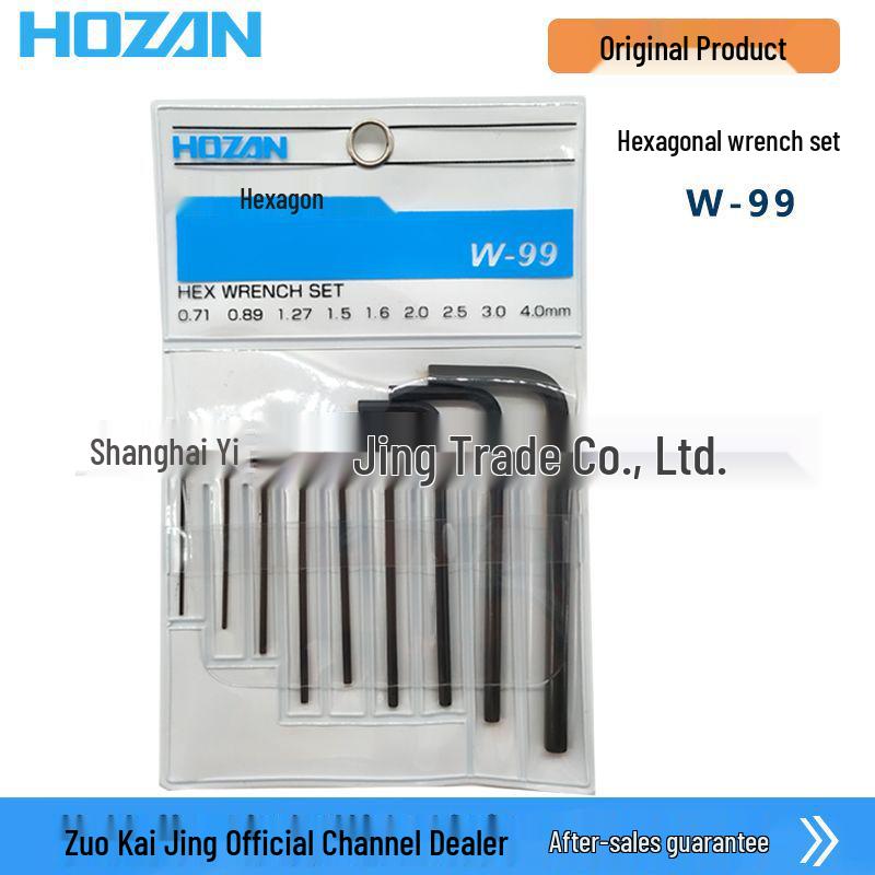 9-Piece HOZAN W-99 Folding Hex Wrench Set See description