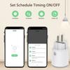 16A WiFi Intelligent Socket Matter WiFi Socket Timer Outlet Power Monitor Support Voice Control Power Switch For Home