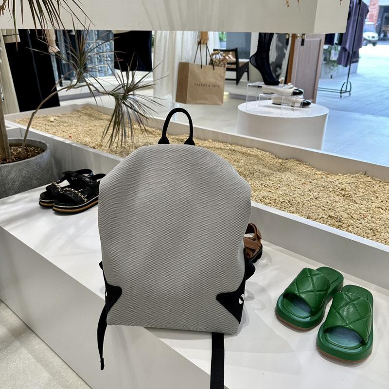 Design Sense Niche Computer Cat Outdoor Student Bag Cute Light Travel Backpack Net Cloth Bag