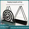 Creative Iron Mosquito Coil Holder and Ash Catcher Tray