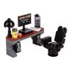 MOC City House Building Block Kitchen Office Bedroom Piano Bed Sofa icebox Lamp Bookshelf Fish Tank Bricks Set Toys
