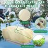 Raised Bed Cover 2 Pieces Rectangular Plant Protection With Drawstring Outdoor Plant Freeze Protection For Outdoor Garden Winter