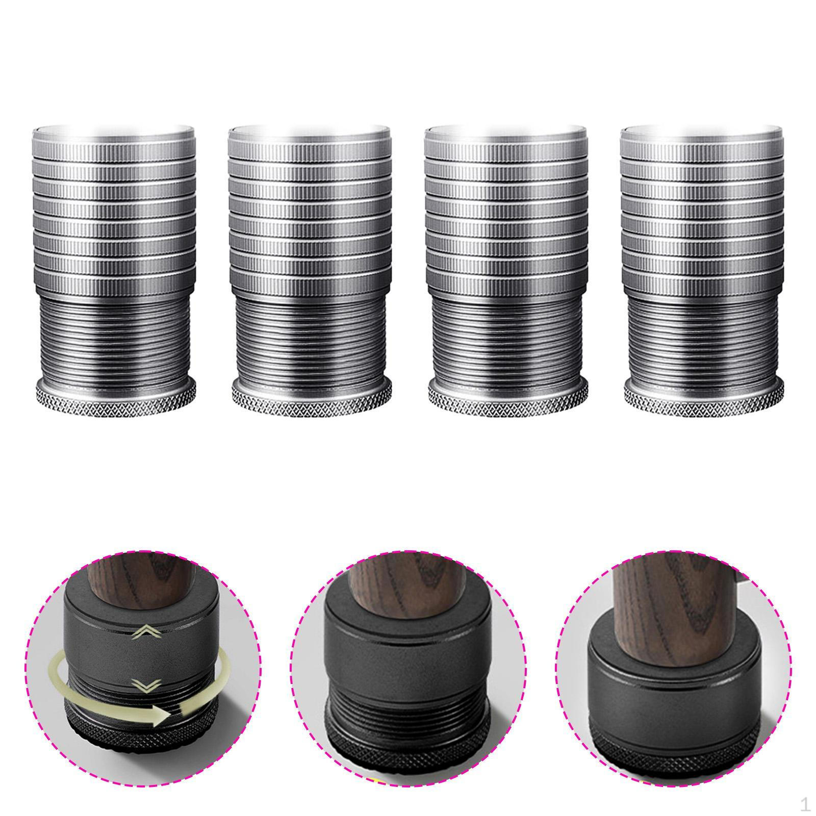 

Набор из 4 круглых нескользящих подставок для мебели для кроватей и столов серый