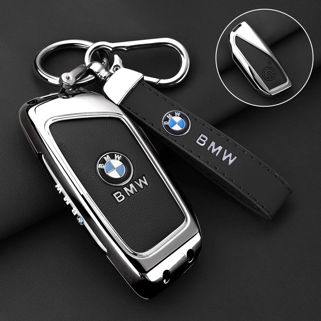 MLKJ3 Zinc Alloy Car Remote Key Case Cover Protector Shell for BMW X1 U11 X7 X5 G05 LCI I7 IX XM Series 7 740Li U06 G81 M3 Accessory