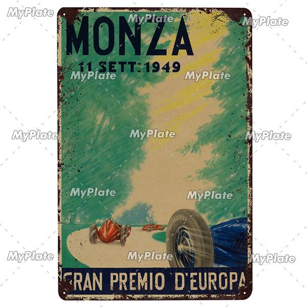 24 Heures Du Mans Metal Sign Vintage Plaque Tin Sign Wall Decor For Bar Pub Metal Crafts Retro Racing Car Poster Custom