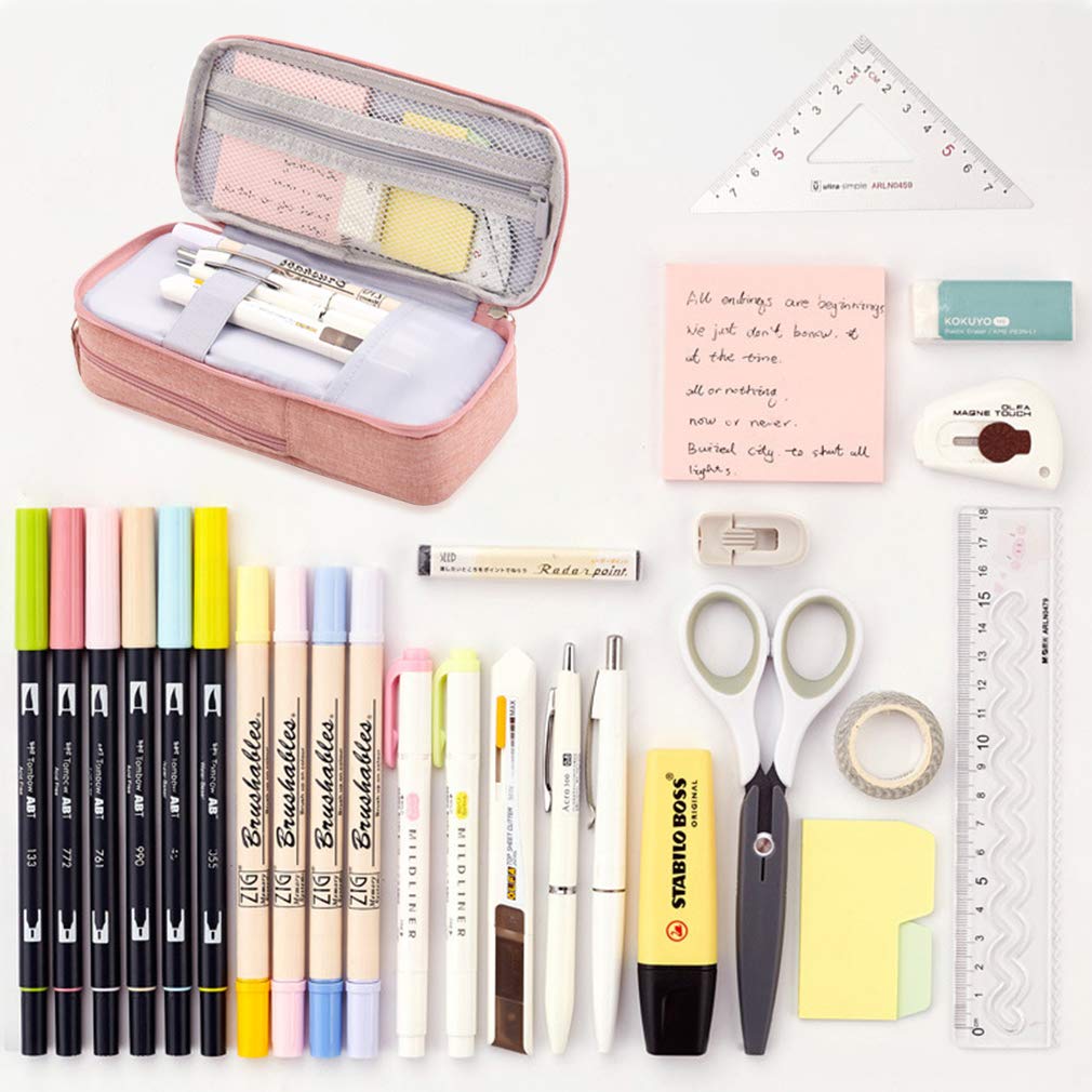 iSuperb Pencil Pencil Pencil Pen Large Elementary School Junior High School Stationery Small Item Student Stationery Coming of Age School New Pink