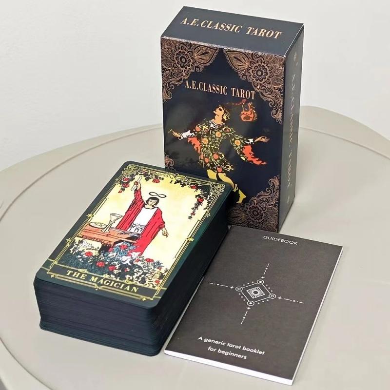 78Pcs Longest Dream Tarot Card Set Divination Tool With Detailed Guidebook Colorful Frame Fortune Telling Cards