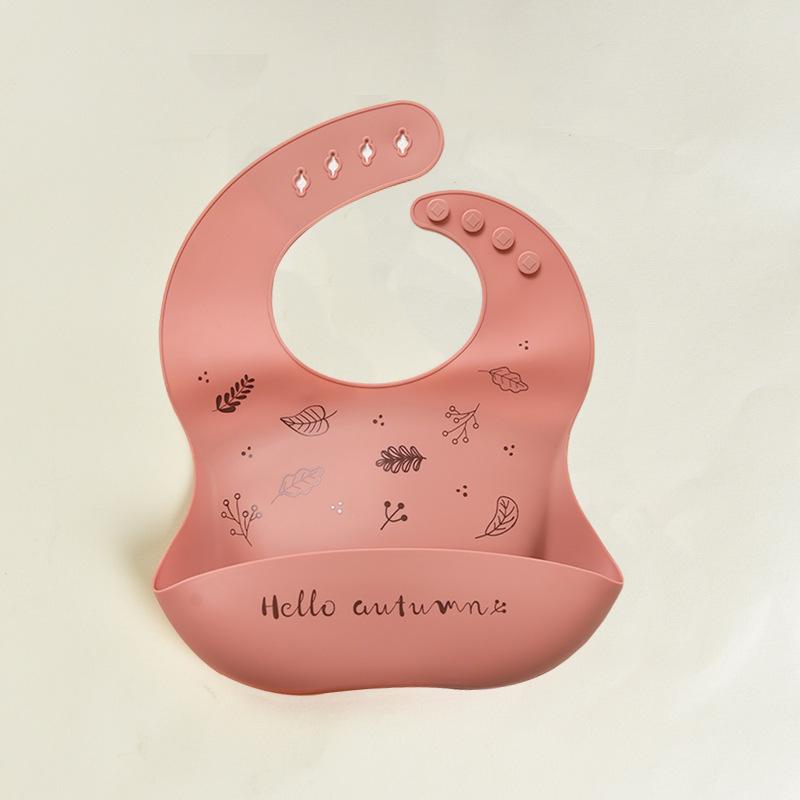 Food Grade Silicone Baby Eating Bibs Easy to Clean Baby Bibs Drool Towels Waterproof Children Silicone Drool Bibs