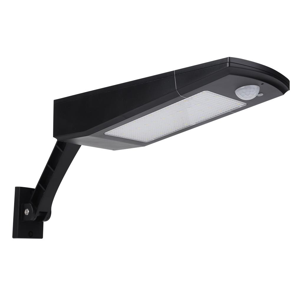 Solar Powered LED Wall Light Waterproof Sensor Lamp Black White with Remote Control