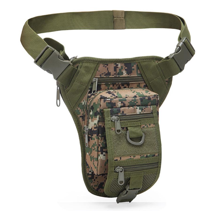 Camouflage outdoor sports waist bag training leg bag large capacity waterproof mountaineering waterproof multifunctional bag