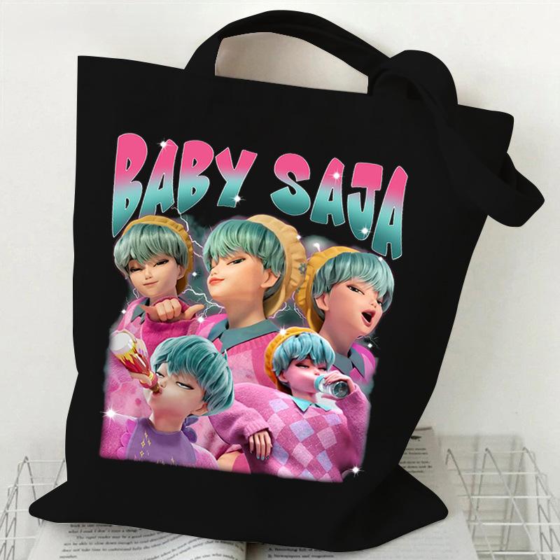 KPop Demon Hunters Student Everyday Versatile Shoulder Bag Fashion Demon Hunters Canvas Bag