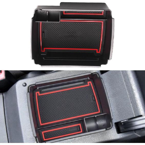 Armrest Box Oragnizer Tray Secondary Storage Box, Center Console Organizer Tray, Compatible with VW Golf 7 MK7 VII GTI