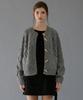 LETTERA Alpaca Wool Toggle Cable Cardigan_Charcoal