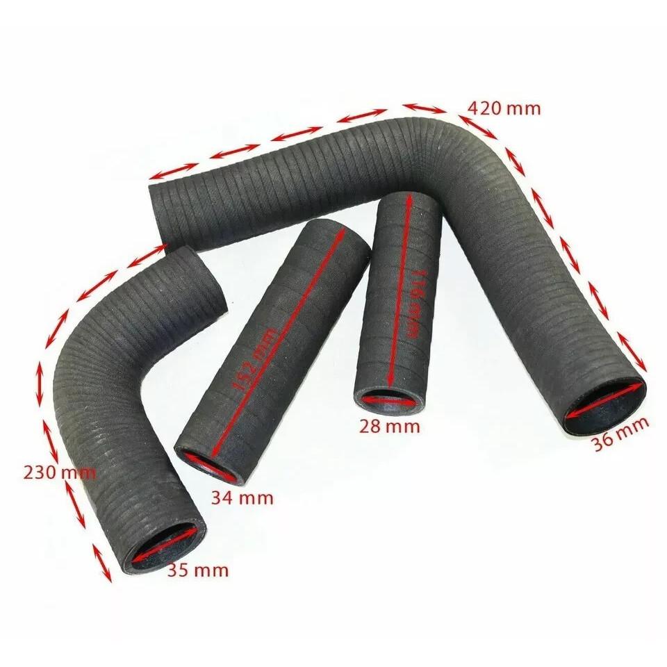 Kühlerschlauchrohr-Set 4-teilig Massey Ferguson 135 148 240 Traktor 3 Zylinder w624