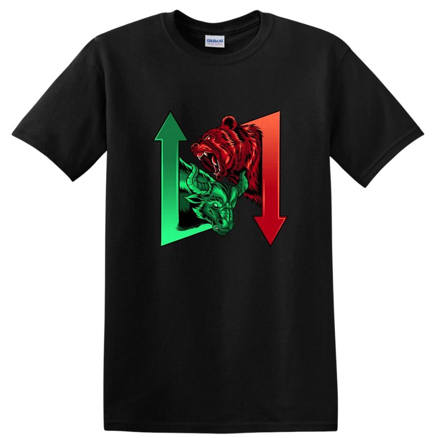 Bull Bear Market T Shirt Graphic Stock Trading Design Tee Funny Investor XL