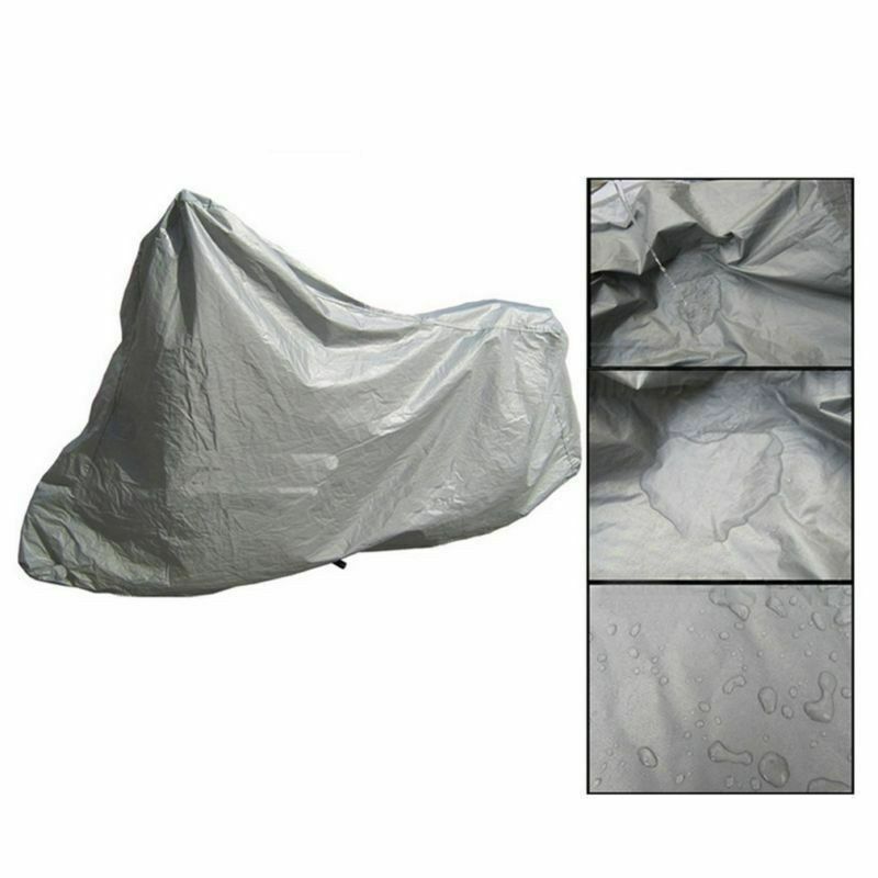 Waterproof Proof Dust Uv Sun Rain Snow Full Motorcycle Cover Scooter Coat Bike
