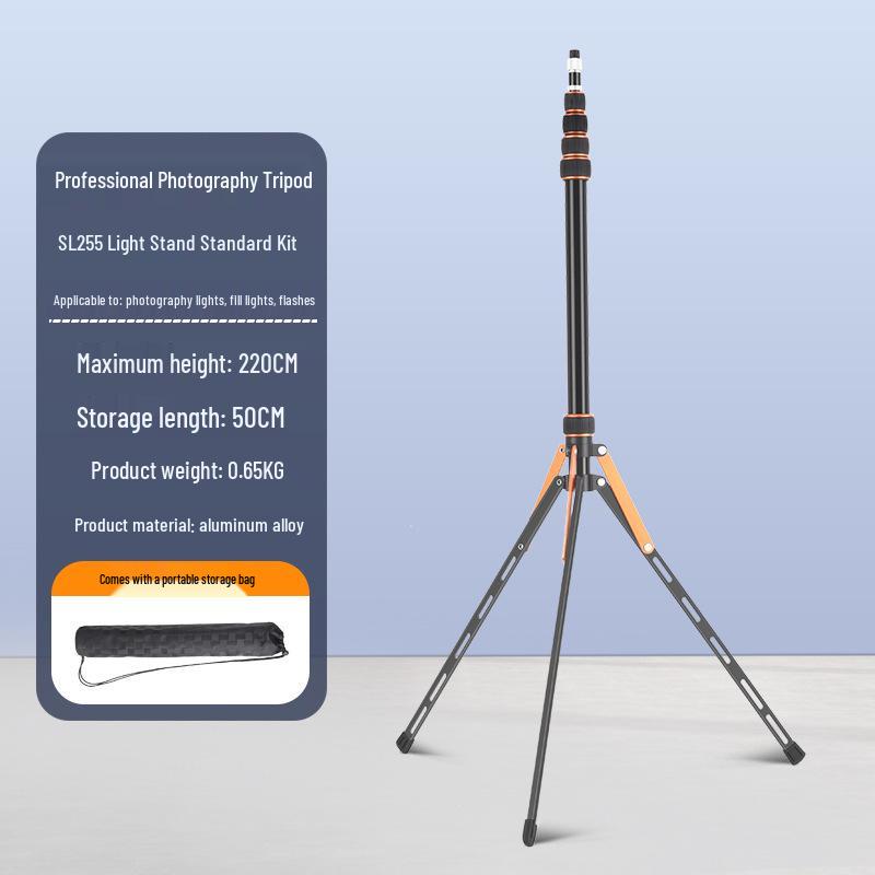 SL255 Carbon Fiber Reverse-Folding Portable Photography Light Stand