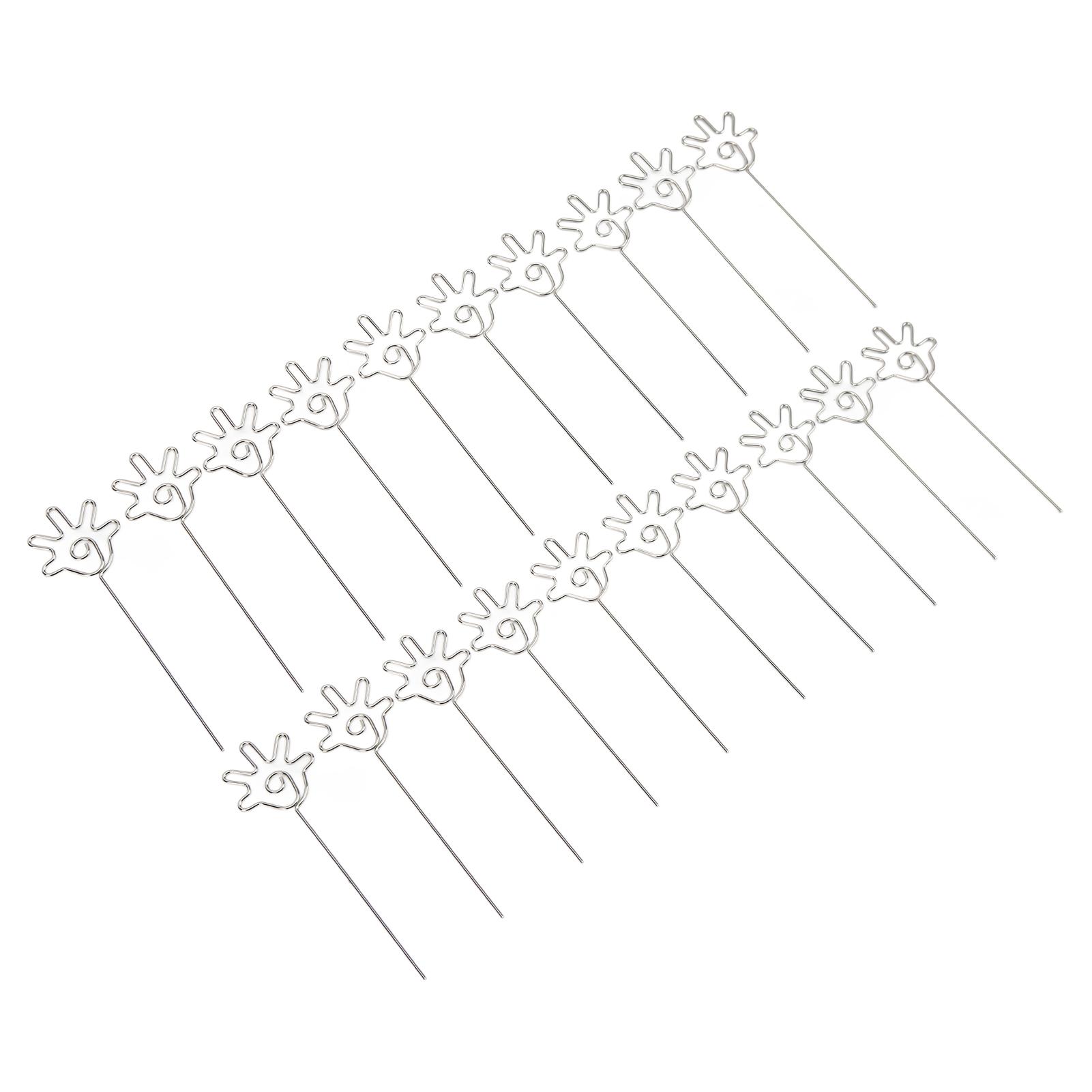 

20Pcs Place Card Holder Unique Design Durable Premium Metal Anti Oxidation Wide Application Name